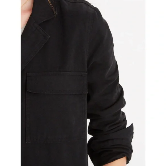 Madewell Signature Coverall Jumpsuit 100% Cotton Denim in Black - Picture 5 of 11